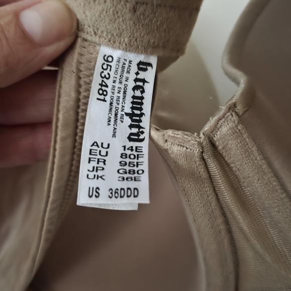 Elegant Tan Full-Coverage Bra - Picture 3 of 3